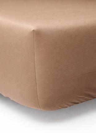 Простынь на резинке moon&star brown сатин premium 140х200х20 см (ms-850004170)