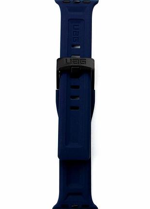 Ремінець для apple watch band uag силіконовий 38 40 41 мм із пряжкою колір синій