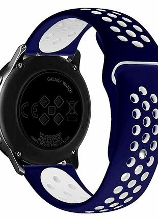 Ремешок универсальный 22мм для samsung amazfit huawei силикон dark blue white