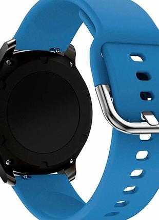 Ремешок универсальный 22mm силикон navy blue для смарт часов samsung amazfit huawei