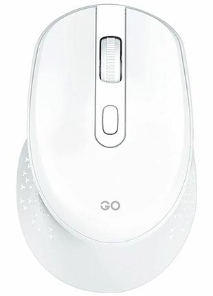 Беспроводная мышь fantech go w606 белая 4 кнопки 2.4ghz usb адаптер 1000 1200 1600 dpi abs пластик