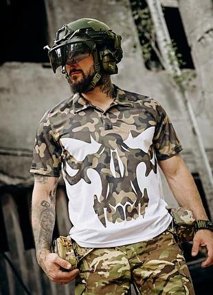 Милитари поло футболка oblivion punisher mtk п7496(ko 3 - 01)