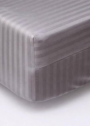 Простирадло на резинці moon&star silver stripe satin stripe 150х190х10 см (ms-850005771)