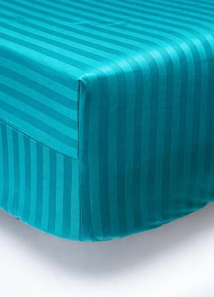 Простирадло на резинці moon&star emerald satin stripe 150х200х20 см (ms-850004652)