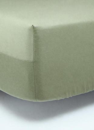 Простирадло на резинці moon&star pistachio сатин premium 120х200х25 см (ms-850004008)