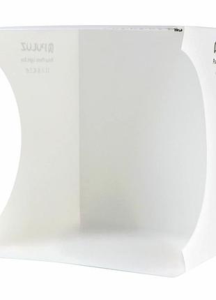 Лайтбокс 20 см 2 лампы 3 5w 5500k usb pvc для предметной съемки puluz pu5022 с 6 фонами