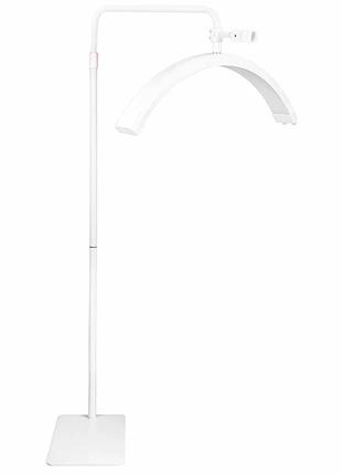 Підлогова led-лампа 50w 28 дюймів біла abs пластик алюмінієвий сплав для візажистів і тату-майстрів moon m8x
