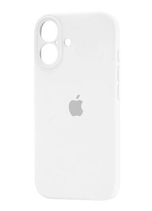 Чехол силиконовый silicone case square для iphone 17 защита камеры белый