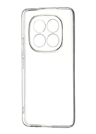 Чохол силіконовий silicone case для xiaomi redmi note 14 4g прозорий із захистом камери
