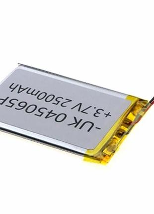 Внутренний аккумулятор li-ion 2500mah 3.7v 64*48,5*3,7 для портативной электроники модель универсальная