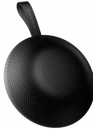 Портативная колонка borofone br48 мощность 5вт bluetooth 5.4 черный abs-пластик 1200mah