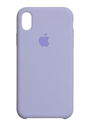 Чехол силиконовый для iphone xs max с микрофиброй внутри защитный elegant purple