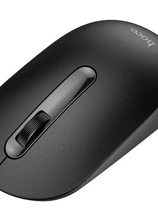Компьютерная мышь беспроводная hoco gm42 platino 2.4g оптический сенсор 800/1200/1600 dpi черный