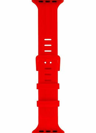 Ремінець для apple watch silicone shine 42 44 45 49 мм червоний
