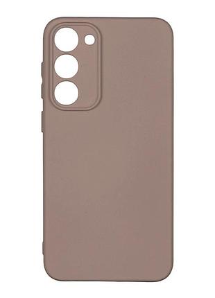 Чехол силиконовый full camera для samsung galaxy s23+ 5g tpu защита камеры 19.pink sand