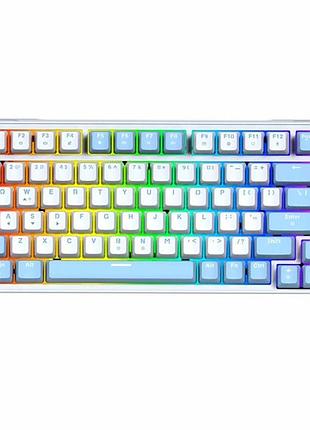 Игровая клавиатура механическая fantech atom x83 mk612 taro switch usb белая 83 кнопки argb подсветка