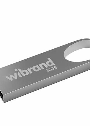 Usb флешка 32 гб металл серебро для хранения данных wibrand irbis