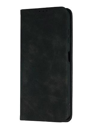 Чехол-книжка flip case для samsung a06 полистироловый черный с защитой от повреждений