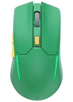 Беспроводная игровая мышь fantech wgc2 venom ii vibe 6 кнопок rgb led зеленый abs пластик 300mah type-c
