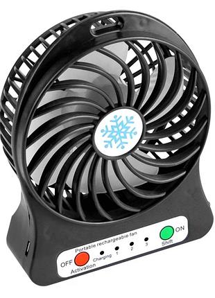 Портативный вентилятор dac-v1 mini fan аккумуляторный для охлаждения в офисе и дома с низким уровнем шума