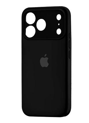 Чохол силіконовий silicone case square для iphone 17 pro захист камери чорний