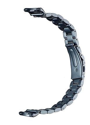 Ремешок из нержавеющей стали серый для mi band 8 9 10 модель 13
