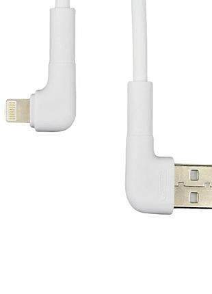 Кабель usb lightning 1 м 2.1 а силікон білий remax rc-014i tenky для заряджання смартфона