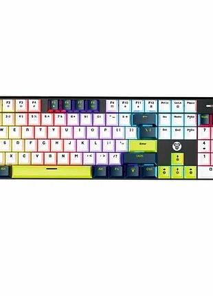 Ігрова клавіатура fantech atom104s mk878s mori red switch механічна rgb-підсвітка type-c 104 клавіші синій