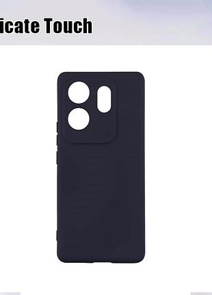 Чехол силиконовый full camera для infinix zero 30 4g с микрофиброй внутри защитный темно-синий 6