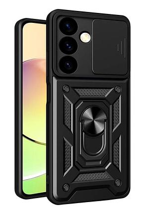 Чехол противоударный armor guard shield для samsung galaxy a24 a245 с защитой камеры черный