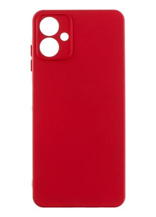 Чехол силиконовый full case для samsung galaxy a06 a065 с защитой камеры микрофибра цвет 42.maroon