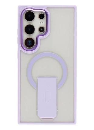 Чехол tpu pc flexguard противоударный с магнитной подставкой для samsung galaxy s24 plus 5g пурпурный
