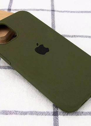 Чехол силиконовый silicone case для iphone 11 pro max с микрофиброй внутри защитный 71.cyprus green 2