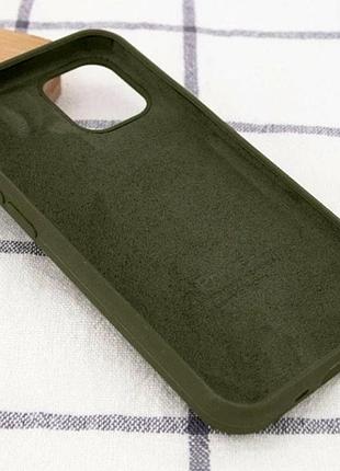 Чехол силиконовый silicone case для iphone 11 pro max с микрофиброй внутри защитный 71.cyprus green 3