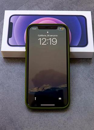 Чехол силиконовый silicone case для iphone 11 pro max с микрофиброй внутри защитный 71.cyprus green 4