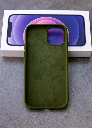 Чехол силиконовый silicone case для iphone 11 pro max с микрофиброй внутри защитный 71.cyprus green 5