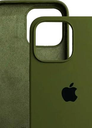 Чехол силиконовый silicone case для iphone 11 pro max с микрофиброй внутри защитный 71.cyprus green 7
