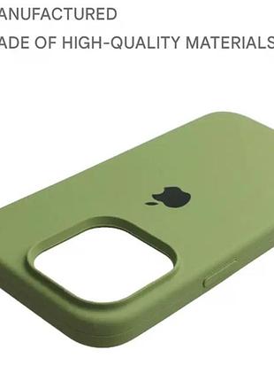 Чехол силиконовый silicone case для iphone 11 pro max с микрофиброй внутри защитный 71.cyprus green 9