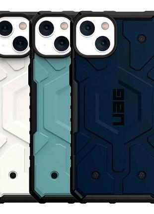 Чехол противоударный uag pathfinder для iphone 14 plus термопластичный полиуретан защита камеры зеленый 2