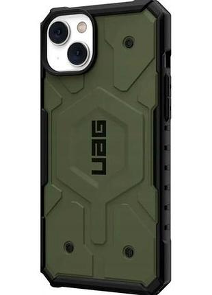 Чехол противоударный uag pathfinder для iphone 14 plus термопластичный полиуретан защита камеры зеленый 6