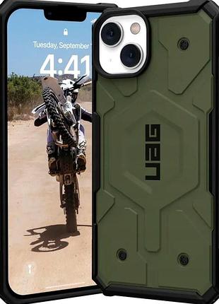 Чехол противоударный uag pathfinder для iphone 14 plus термопластичный полиуретан защита камеры зеленый 7