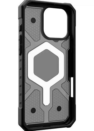 Чехол tpu+pc armorhex magnetic case для iphone 12 pro max прозрачный серый с защитой камеры 9