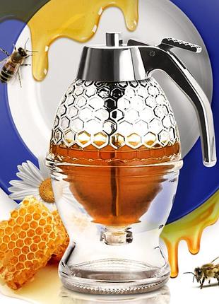 Диспенсер-ємність honey dispenser 200мл дозатор для меду та соусів