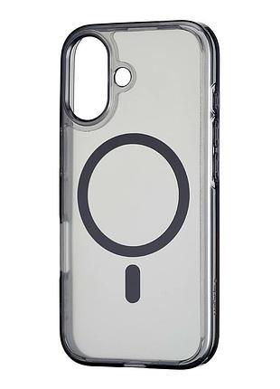 Чехол силиконовый ultra hybrid с magsafe для iphone 17 защита камеры черный