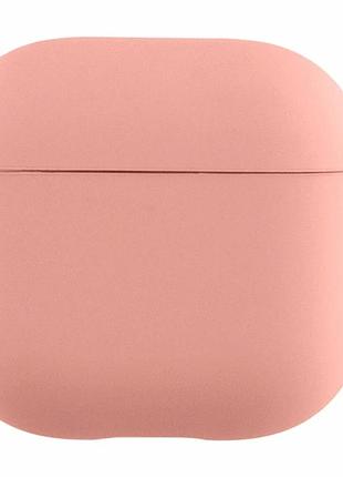 Футляр силиконовый с микрофиброй для airpods 3 12.pink с карабином
