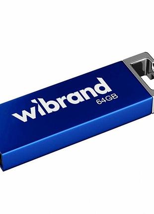 Usb флешка 64 гб wibrand chameleon синий металл для хранения данных