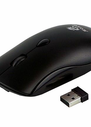 Беспроводная мышь jeqang jw-330 3200dpi usb bluetooth черный для пк и ноутбука с встроенным аккумулятором