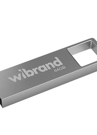 Usb флешка wibrand 64gb shark металлический накопитель для хранения данных и переноса информации