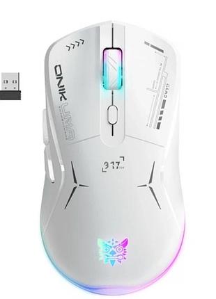 Компьютерная мышь onikuma cw917 оптическая белая usb 2,4g 4800dpi для игр и работы