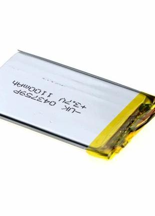 Внутренний аккумулятор литий-ионный 700mah 3.7v 44x35x3mm универсальный для портативной электроники